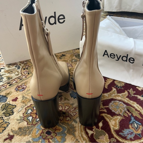 Aeyde Berlin Square Toe Heeled Boots - Picture 6 of 13